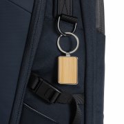 Брелок из переработанного цинка и бамбука с подвеской RCS арт. P191.6809