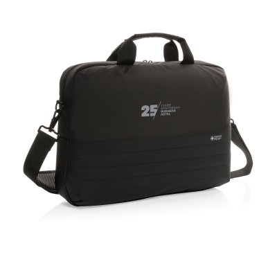 Сумка для ноутбука Swiss Peak с RFID-защитой из rPET AWARE™, 15,6’’ арт. P763.121