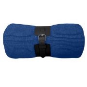 Плед "Belt"; синий; 130 х 180 см; 100% акрил, с поясом Синий