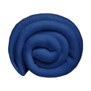 Плед "Belt"; синий; 130 х 180 см; 100% акрил, с поясом Синий