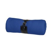 Плед "Belt"; синий; 130 х 180 см; 100% акрил, с поясом Синий