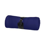 Плед "Belt"; т.синий; 130 х 180 см; 100% акрил, с поясом Темно-синий