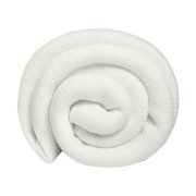 Плед "Belt"; белый; 130 х 180 см; 100% акрил, с поясом Белый