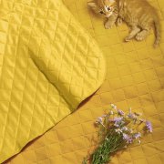 Плед для пикника "Rest"; жёлтый; 115 х 140 см; двухсторонний материал флис 150 гр/м2+оксфорд 210 T Жёлтый