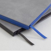 Ежедневник недатированный "Турин" , формат А5 серый/синий