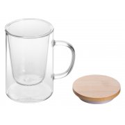 Стеклянная кружка с заварочной емкостью «Milfoil»