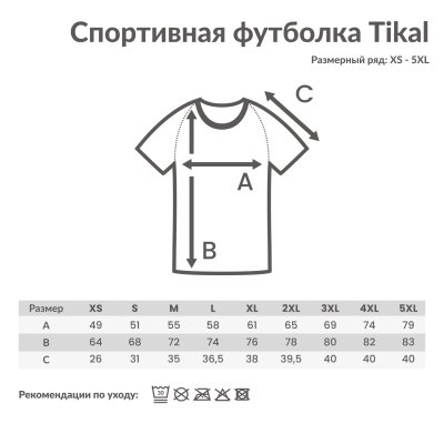 Спортивная футболка Iqoniq Tikal из переработанного полиэстера AWARE™, унисекс, 150 г/м² арт. T9102.023.L