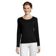 Футболка женская с длинным рукавом MAJESTIC Черный арт. 711425.309 Футболка женская с длинным рукавом MAJESTIC Черный арт. 711425.309