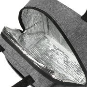 Термосумка "EAT", серый меланж, 24 x 21 x 12 см, полиэстер 300D Серый