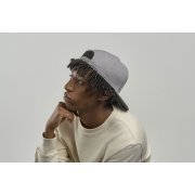 Бейсболка SNAP BACK-S, 6 клиньев, пластиковая застежка Серый