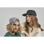 Бейсболка SNAP BACK-S, 6 клиньев, пластиковая застежка Серый