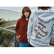 Худи на молнии Iqoniq Abisko из переработанного хлопка, унисекс, 340 г/м²