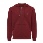 Худи на молнии Iqoniq Abisko из переработанного хлопка, унисекс, 340 г/м²