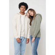 Худи на молнии Iqoniq Abisko из переработанного хлопка, унисекс, 340 г/м²