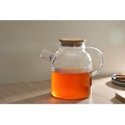 Стеклянный чайник с бамбуковой крышкой «Sencha M»