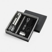 Винный набор Veritas, черный с серебристым