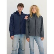 Куртка софтшелл с капюшоном мужская Race Men, черная арт. 04447312 Куртка софтшелл с капюшоном мужская Race Men, черная арт. 04447312