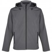 Куртка софтшелл с капюшоном мужская Race Men, темно-серая