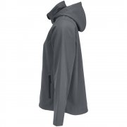 Куртка софтшелл с капюшоном женская Race Women, темно-серая