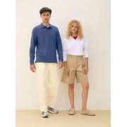 Рубашка поло унисекс с длинным рукавом Pacific LSL, белая арт. 04441102 Рубашка поло унисекс с длинным рукавом Pacific LSL, белая арт. 04441102