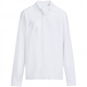 Рубашка поло унисекс с длинным рукавом Pacific LSL, белая арт. 04441102 Рубашка поло унисекс с длинным рукавом Pacific LSL, белая арт. 04441102