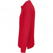 Рубашка поло унисекс с длинным рукавом Pacific LSL, красная арт. 04441145 Рубашка поло унисекс с длинным рукавом Pacific LSL, красная арт. 04441145