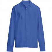 Рубашка поло унисекс с длинным рукавом Pacific LSL, ярко-синяя (royal) арт. 04441241 Рубашка поло унисекс с длинным рукавом Pacific LSL, ярко-синяя (royal) арт. 04441241