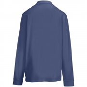 Рубашка поло унисекс с длинным рукавом Pacific LSL, синяя (джинс) арт. 04441244 Рубашка поло унисекс с длинным рукавом Pacific LSL, синяя (джинс) арт. 04441244