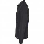 Рубашка поло унисекс с длинным рукавом Pacific LSL, черная арт. 04441312 Рубашка поло унисекс с длинным рукавом Pacific LSL, черная арт. 04441312