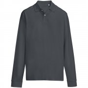 Рубашка поло унисекс с длинным рукавом Pacific LSL, темно-серая (графит) арт. 04441381