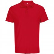 Рубашка поло унисекс Pitcher, красная арт. 04442145 Рубашка поло унисекс Pitcher, красная арт. 04442145