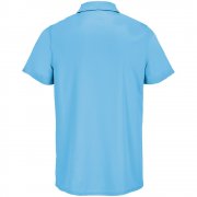 Рубашка поло унисекс Pitcher, ярко-бирюзовая арт. 04442321 Рубашка поло унисекс Pitcher, ярко-бирюзовая арт. 04442321
