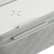 Колонка с часами и беспроводной зарядкой Veske ver.2, серая арт. 16849.10 Колонка с часами и беспроводной зарядкой Veske ver.2, серая арт. 16849.10