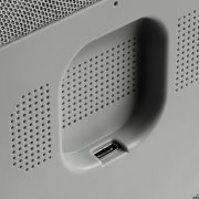 Колонка с часами и беспроводной зарядкой Veske ver.2, серая арт. 16849.10 Колонка с часами и беспроводной зарядкой Veske ver.2, серая арт. 16849.10