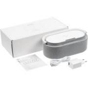 Колонка с часами и беспроводной зарядкой Veske ver.2, серая арт. 16849.10 Колонка с часами и беспроводной зарядкой Veske ver.2, серая арт. 16849.10