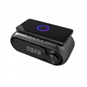 Часы Radon с беспроводной зарядкой 5 в 1, Чёрный арт. 7015.02