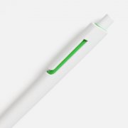 Ручка шариковая Dominanta, белая с зеленым арт. 20028.69