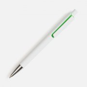 Ручка шариковая Dominanta, белая с зеленым арт. 20028.69