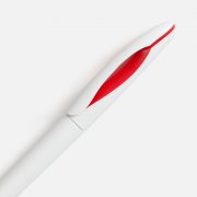 Ручка шариковая Nave, белая с красным арт. 20030.65 Ручка шариковая Nave, белая с красным арт. 20030.65