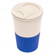 Термостакан пластиковый Wavy с манжетой, синий арт. 5069.03