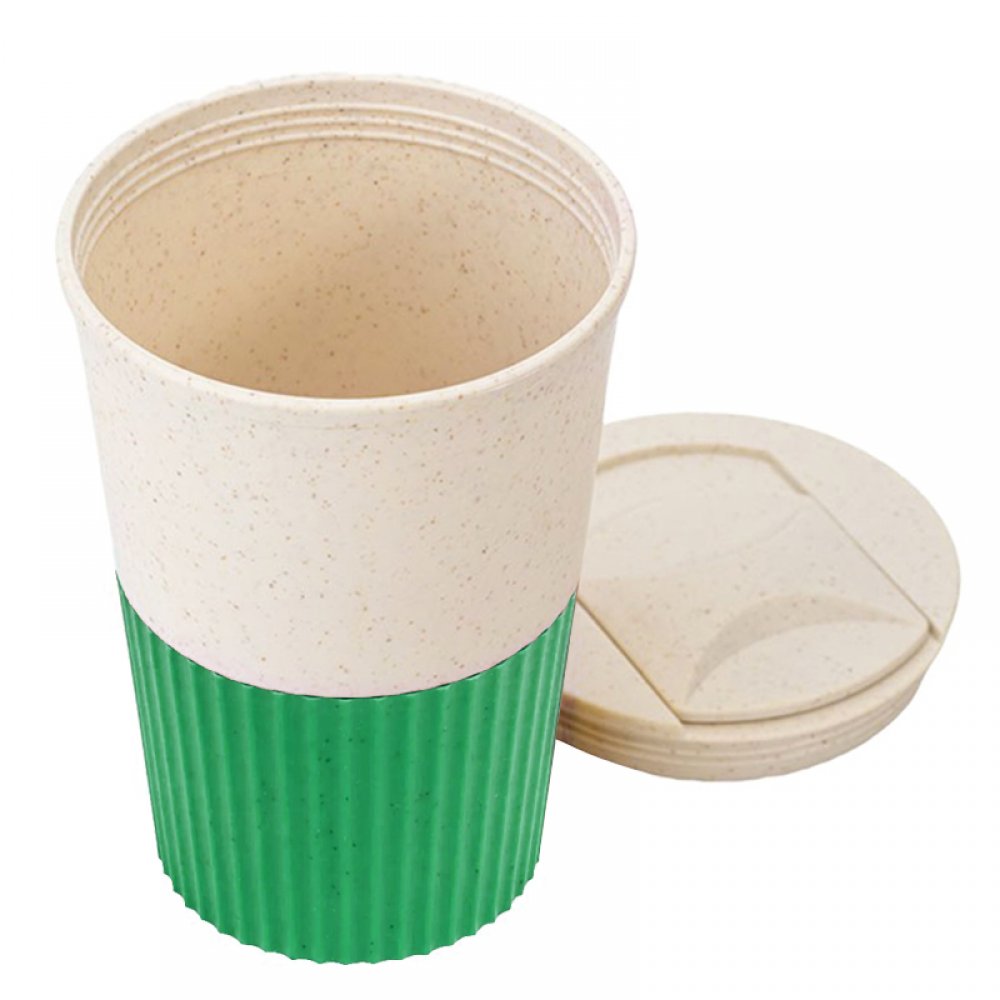 Термостакан пластиковый Wavy с манжетой, зелёный арт. 5069.04 Термостакан пластиковый Wavy с манжетой, зелёный арт. 5069.04