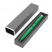 Ручка Espada в коробке Cradle чёрной с серебристым, темно-зеленый арт. 54079.24