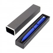 Ручка Espada в коробке Cradle чёрной с серебристым, синяя арт. 54079.03