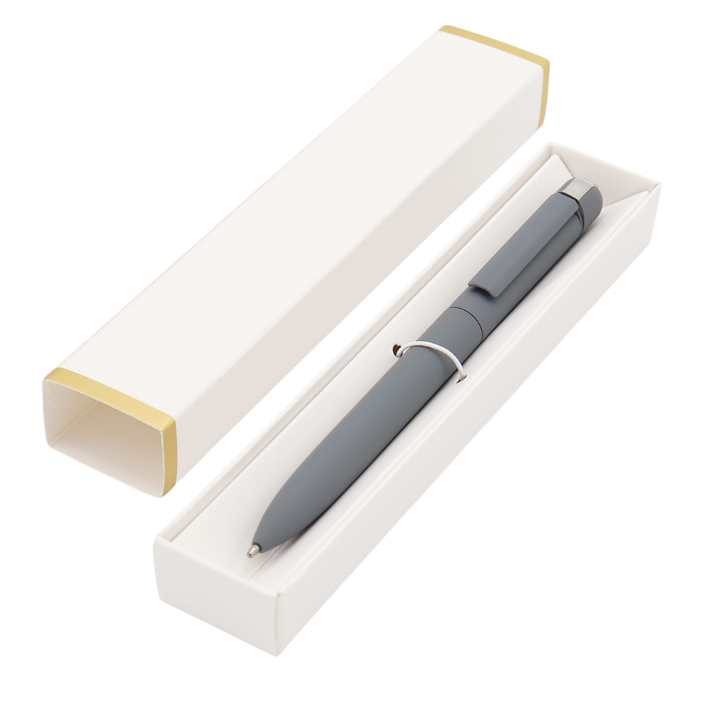 Ручка Espada в коробке Cradle белой с полозотой, серый арт. 54078.10 Ручка Espada в коробке Cradle белой с полозотой, серый арт. 54078.10