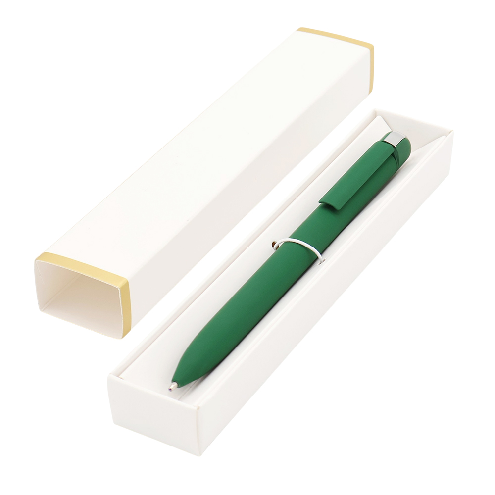 Ручка Espada в коробке Cradle белой с полозотой, темно-зеленый арт. 54078.24 Ручка Espada в коробке Cradle белой с полозотой, темно-зеленый арт. 54078.24
