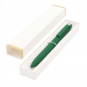 Ручка Espada в коробке Cradle белой с полозотой, темно-зеленый арт. 54078.24
