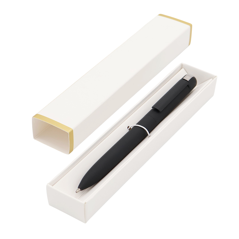 Ручка Espada в коробке Cradle белой с полозотой, чёрная арт. 54078.02 Ручка Espada в коробке Cradle белой с полозотой, чёрная арт. 54078.02