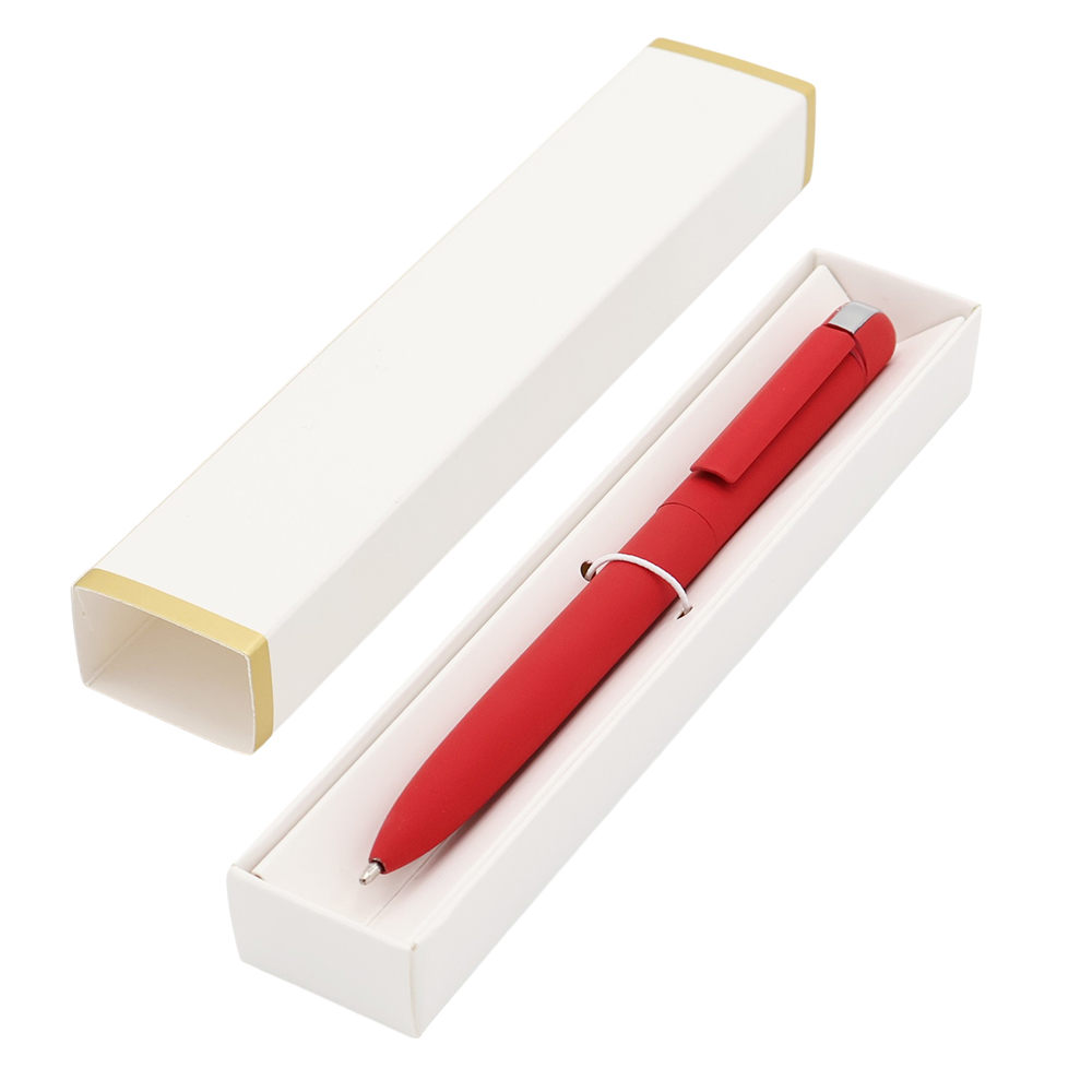 Ручка Espada в коробке Cradle белой с полозотой, красный арт. 54078.05 Ручка Espada в коробке Cradle белой с полозотой, красный арт. 54078.05