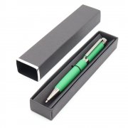 Ручка Senator в коробке Cradle чёрной с серебристым, зелёная арт. 54076.04