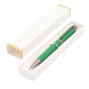 Ручка Senator в коробке Cradle белой с полозотой, зелёная арт. 54075.04